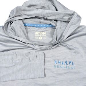 Amble Offshore Hualalai Hawaii Golf  Performance Hoodie Men's Medium Resort Gray